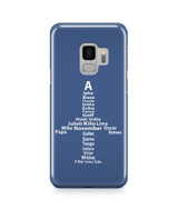 Airplane Shape Aviation Alphabet Designed Samsung J Cases