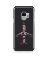 Airplane Shape Aviation Alphabet Designed Samsung J Cases
