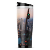 Amazing City View from Helicopter Cockpit Printed iPhone Cases