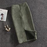 Vintage Suede Skirt
