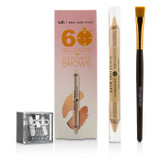 60 Seconds to Contoured Brows Kit (1x Brow Duo Pencil, 1x Smudge Brush, 1x Duo Sharpener) - 3pcs