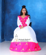Pink golden mukash dress