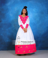 Pink golden mukash dress