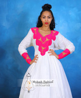 Pink golden mukash dress