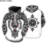 Viking Tattoo 3D Unisex Hoodie/Sweatshirt