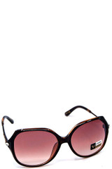 Fashion classy rhinestone accent sunglasses