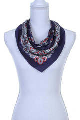 Paisley pattern bandanna scarf