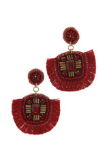 Tassel Post Drop Earring