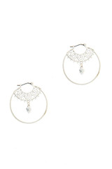 Stylish Fashion Rhinestone Hoop Earring