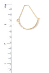 Hammered Metal Drop Earring Hammered Metal Drop Earring