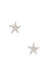 Cz stone star post earring