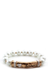Sister Pearl Beaded Bracelet