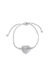 Rhinestone Heart Shape Adjustable Bracelet Rhinestone Heart Shape Adjustable Bracelet