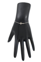 Cross charm bracelet