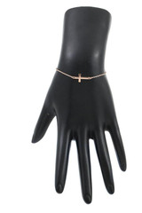Cross charm bracelet