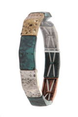 Rustic stretch bracelet