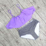 High Waist Halter Bikini Set