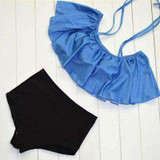 High Waist Halter Bikini Set