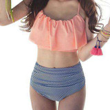High Waist Halter Bikini Set