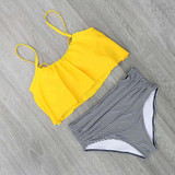 High Waist Halter Bikini Set