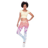 Aztec Round Ombre Printing Fashion Leggings