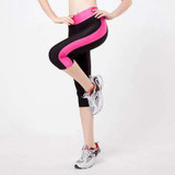 Elastic Waist Stripe Down with Pocket