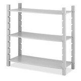 3Tier Utility Shelving Gray