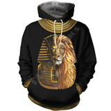 3d Egyptian Pharaoh Lion Hoodie