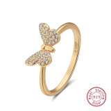 Sterling Silver Butterfly Ring