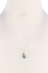 Boat Oval Shape Necklace Boat Oval Shape Necklace
