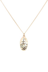 Boat Oval Shape Necklace