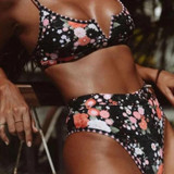 Flower Print Bikini Set