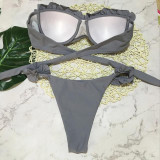 Flower Ruffles Bikini Set