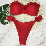 Flower Ruffles Bikini Set