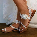 Summer Lace Open Toe Sandals