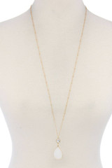Teardrop Shape Pendant Necklace
