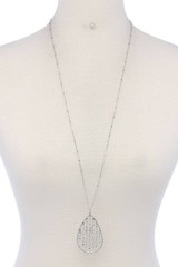 Teardrop Shape Pendant Necklace