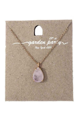 Teardrop Shape Pendant Necklace