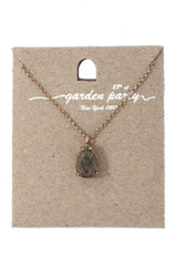 Teardrop Shape Pendant Necklace