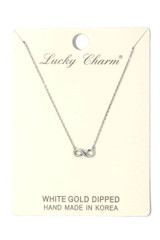 Infinity bow charm necklace Infinity bow charm necklace