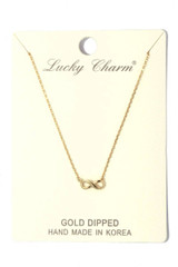 Infinity bow charm necklace Infinity bow charm necklace