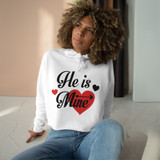 He is mine Crop Hoodie