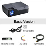 AUN Full HD Projector, 1920x1080 Resolution. LED Projector Support AC3. Home Theater. 5500 Lumens. (Optional Android WIFI) M18