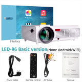 ThundeaL LED96+ Projector 3D Home Theater Optional Android 6.0 WiFi LED96W LED96+W Projector 1080P Full HD Video Home Theater