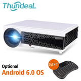 ThundeaL LED96+ Projector 3D Home Theater Optional Android 6.0 WiFi LED96W LED96+W Projector 1080P Full HD Video Home Theater