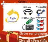 Poner Saund LED96 wifi led projector 3D android wifi hd BT96 proyector 1080p HDMI Video Multi screen theater Home theater system