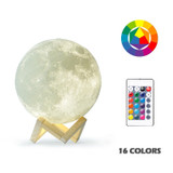 Multi color 3D Moon Lamp.