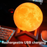 Multi color 3D Moon Lamp.