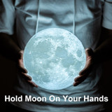 Multi color 3D Moon Lamp.
