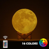 Multi color 3D Moon Lamp.